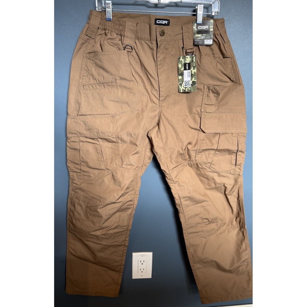 NEW CQR Tactical Duratex Ripstop Water Repelling Cargo Pants Men's 34X30